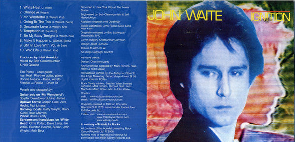 John Waite : Ignition (CD, Album, RM, Col)