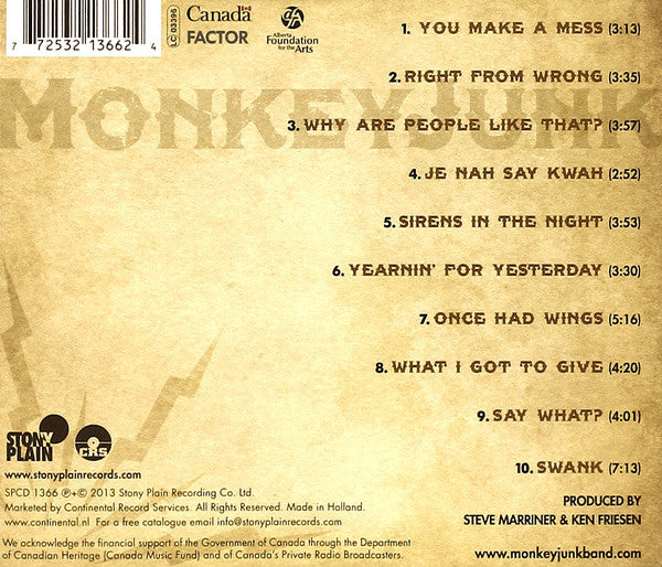 MonkeyJunk : All Frequencies (CD, Album)