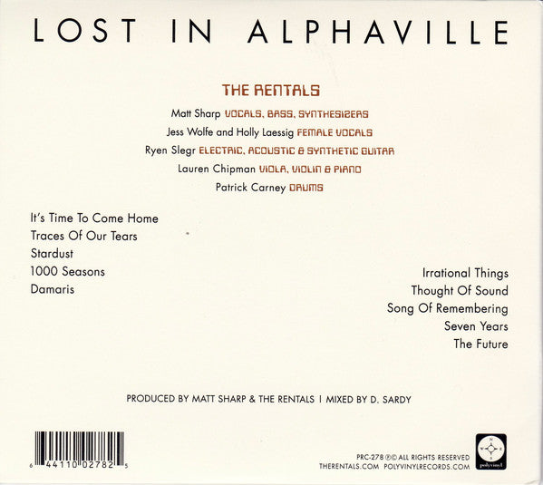The Rentals : Lost In Alphaville (CD, Album)