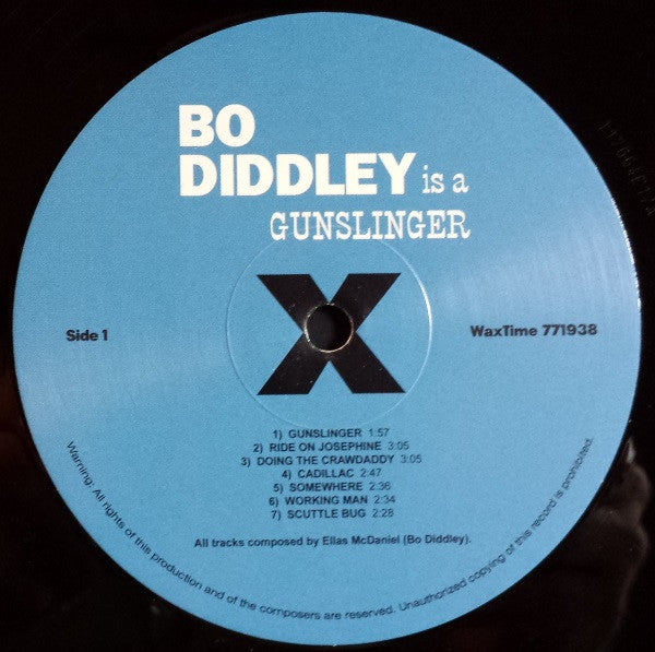Bo Diddley : Bo Diddley Is A Gunslinger (LP, Album, Ltd, RE, 180)