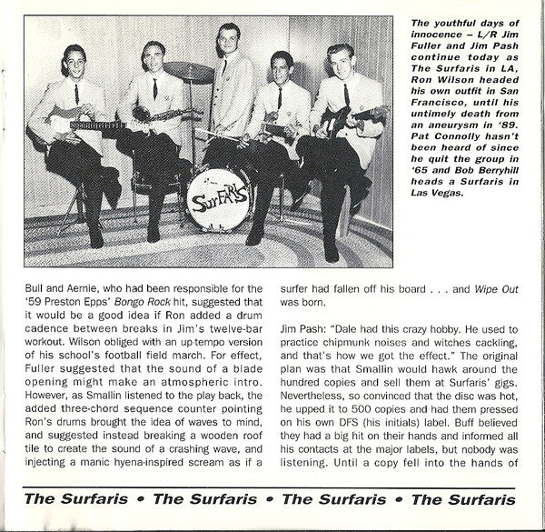 The Surfaris : Wipe Out / The Surfaris Play (CD, Comp, RM)