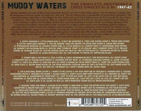 Muddy Waters : The Complete Aristocrat & Chess Singles A's & B's 1947-62 (4xCD, Comp)