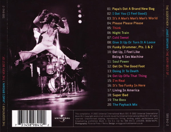 James Brown : The Godfather (The Very Best Of James Brown) (CD, Comp, RE)