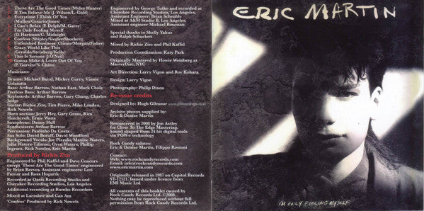 Eric Martin (2) : I'm Only Fooling Myself (CD, Album, RE, RM)