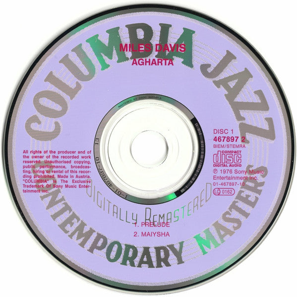 Miles Davis : Agharta (2xCD, Album, RE, RM)