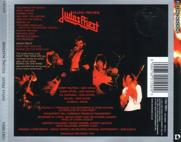 Judas Priest : Killing Machine (CD, Album, RE, RM)