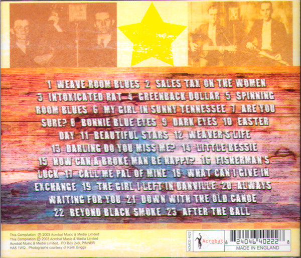 Dixon Brothers : How Can A Broke Man Be Happy? (CD, Comp)