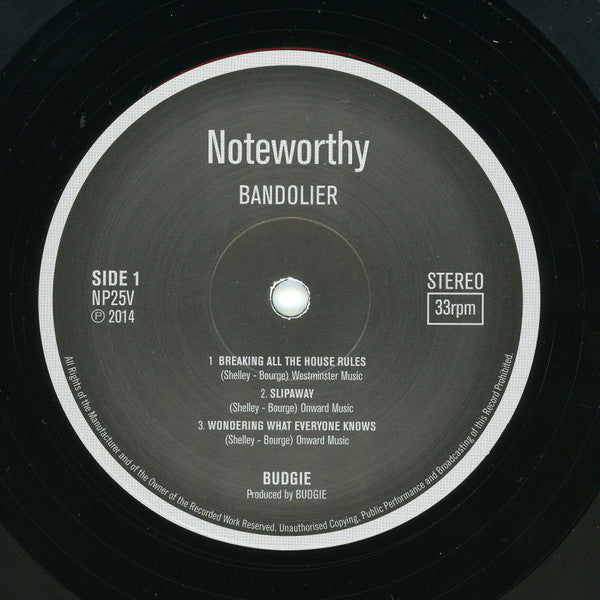 Budgie : Bandolier (LP, Album, RE)