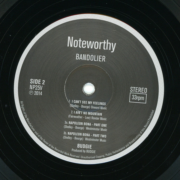 Budgie : Bandolier (LP, Album, RE)