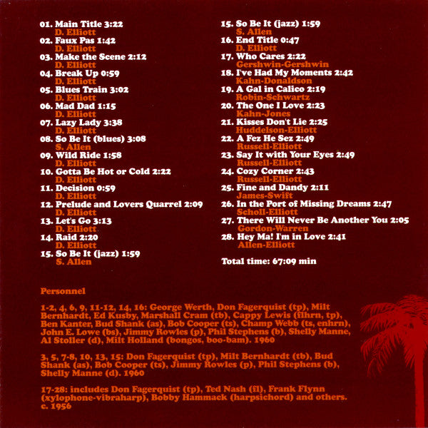 Dean Elliott : West Coast All-Stars (Original Jazz Compositions) (CD, Comp)