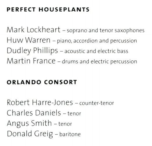 Orlando Consort, Perfect Houseplants : Extempore (CD, Album)
