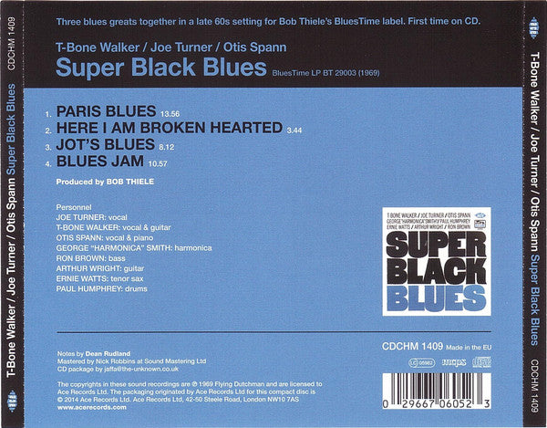 T-Bone Walker / Big Joe Turner / Otis Spann : Super Black Blues (CD, Album, RE)