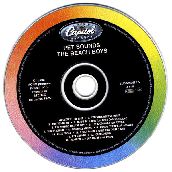 The Beach Boys : Pet Sounds (HDCD, Album, Mono, RE, RM)