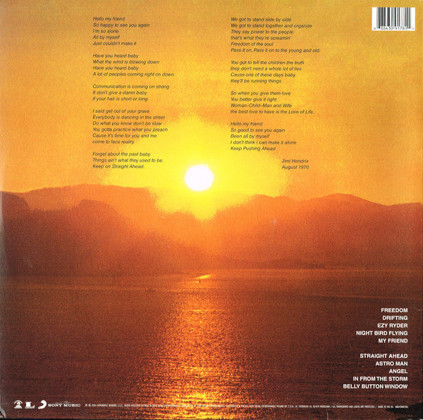 Jimi Hendrix : The Cry Of Love (LP, Album, RE, Gat)