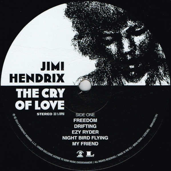 Jimi Hendrix : The Cry Of Love (LP, Album, RE, Gat)