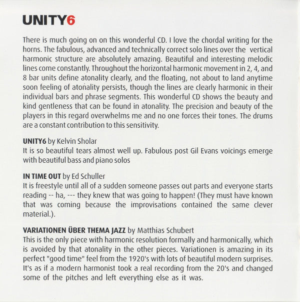 Unity6 : Rot (CD, Album)