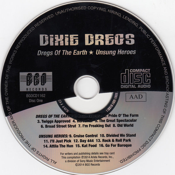 Dixie Dregs : Dregs Of The Earth / Unsung Heroes / Industry Standard (2xCD, Comp, RP)