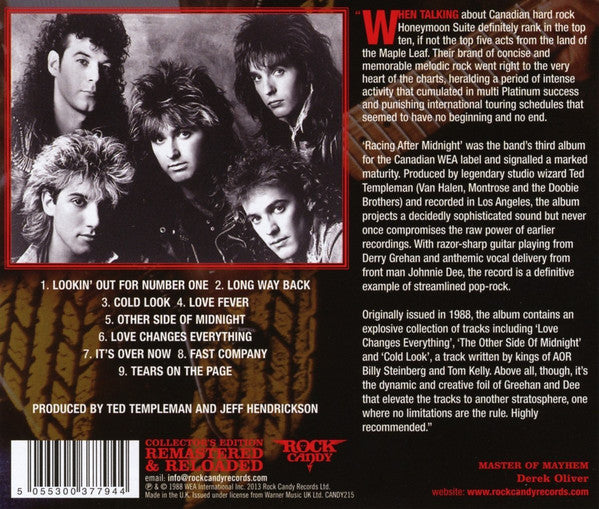 Honeymoon Suite : Racing After Midnight (CD, Album, RE, RM)