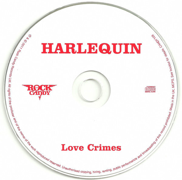 Harlequin (3) : Love Crimes (CD, Album, RE, RM)