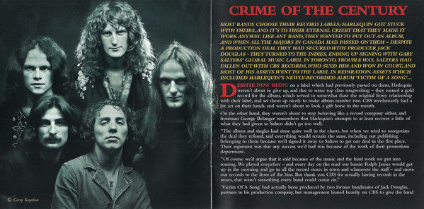 Harlequin (3) : Love Crimes (CD, Album, RE, RM)