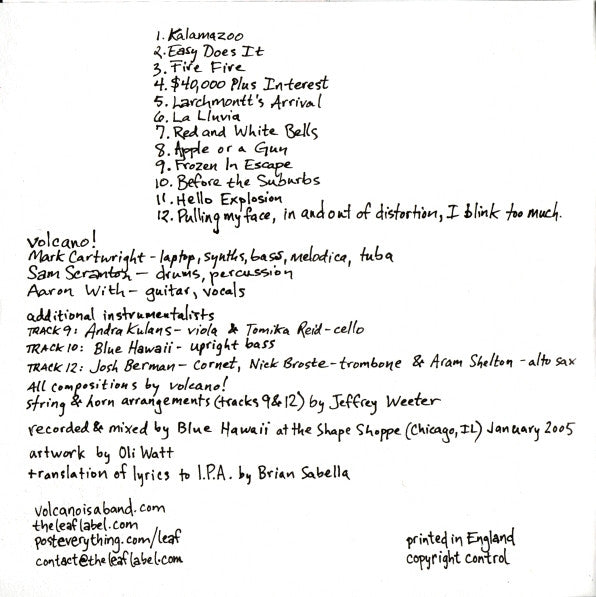Volcano! : Beautiful Seizure (CD, Album)