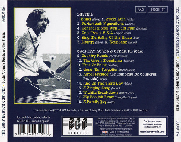 Gary Burton Quartet : Duster / Country Roads & Other Places (CD, Album, Comp, RM)