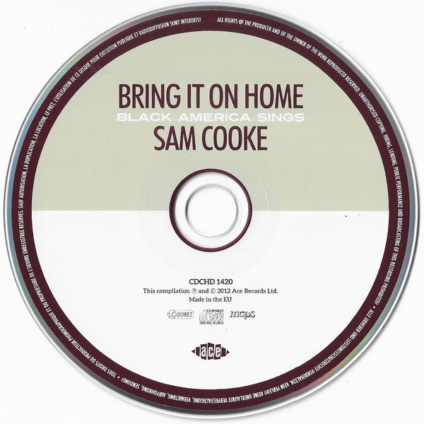 Various : Bring It On Home (Black America Sings Sam Cooke) (CD, Comp)