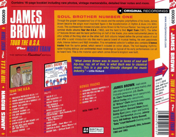James Brown : Tour The U.S.A. / Night Train (CD, Comp)