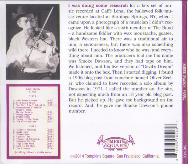 Smoke Dawson : Fiddle (CD, Album, RE, RM)