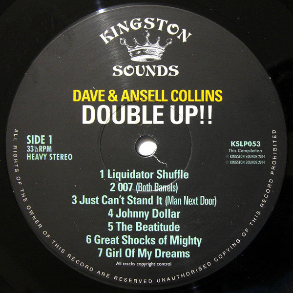 Dave & Ansel Collins : Double Up!!  (LP, Comp)