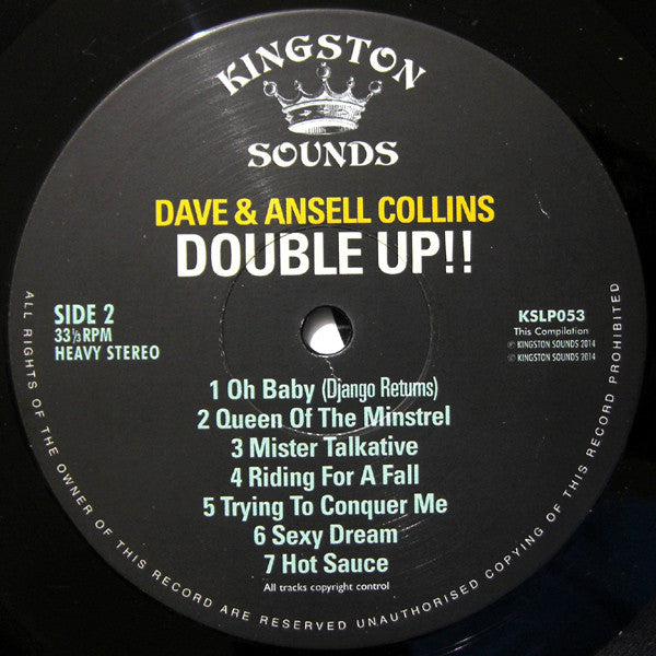 Dave & Ansel Collins : Double Up!!  (LP, Comp)