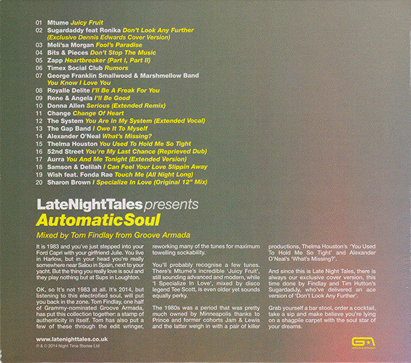 Various : LateNightTales Presents Automatic Soul  (CD, Ltd, Mixed)