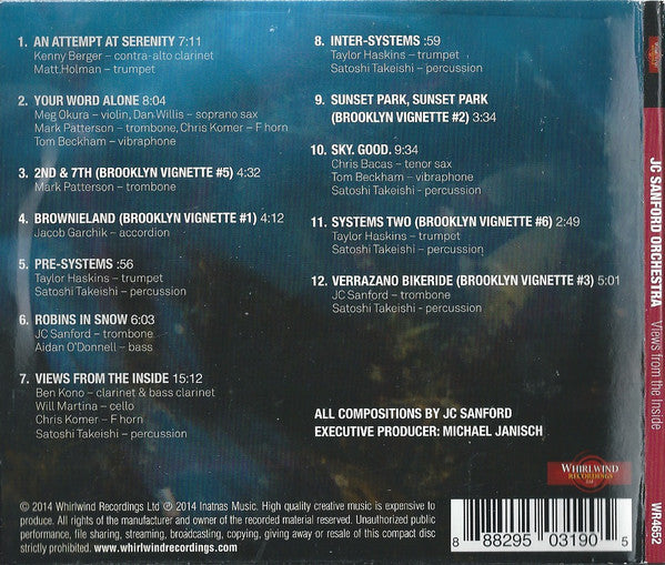 JC Sanford Orchestra : Views From The Inside (CD, Album)