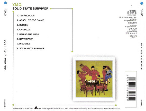 Yellow Magic Orchestra : Solid State Survivor (CD, Album, RE, RM)