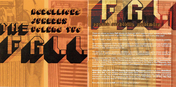 The Fall : Rebellious Jukebox Volume Two (Psycho Rockabilly Nightmare) (2xCD, Comp)