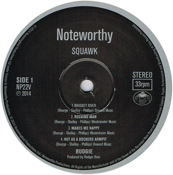 Budgie : Squawk (LP, Album, RE)