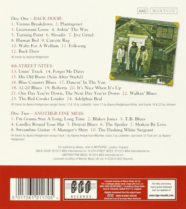 Back Door : Back Door / 8th Street Nites / Another Fine Mess (2xCD, Album, Comp, RM)