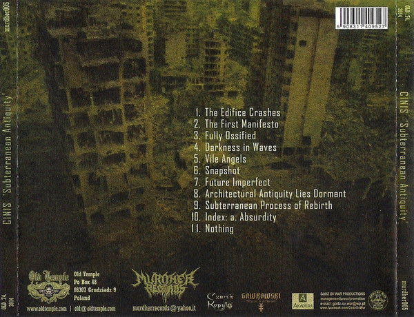 Cinis : Subterranean Antiquity (CD, Album)