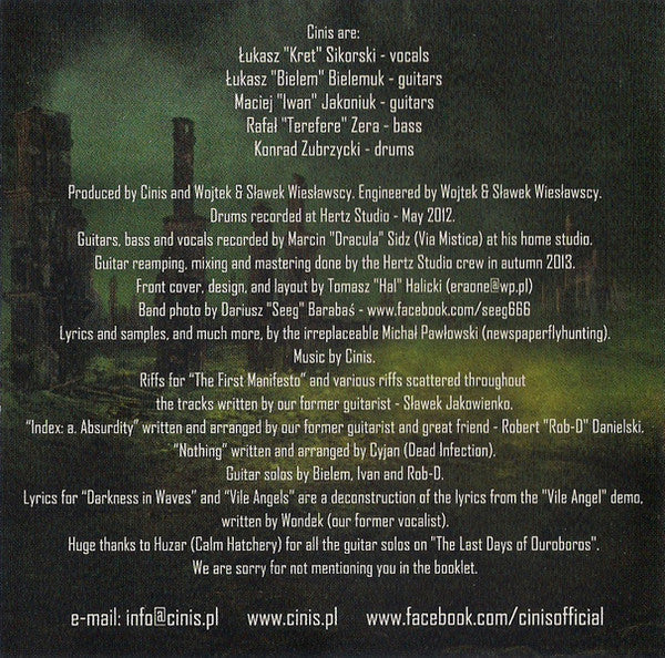 Cinis : Subterranean Antiquity (CD, Album)