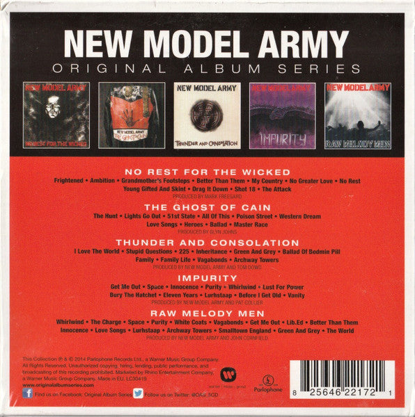 New Model Army : Original Album Series (CD, Album, RE, RM + CD, Album, RE, RM + CD, Album,)
