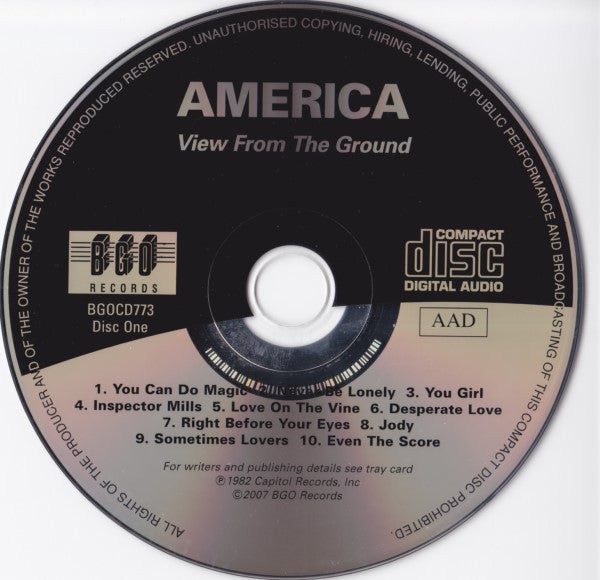 America (2) : View From The Ground/Your Move (2xCD, Comp, RM)