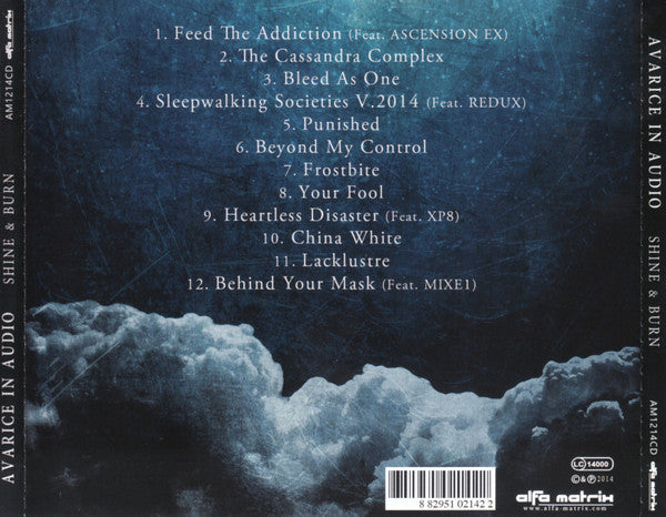 Avarice In Audio : Shine & Burn (CD, Album)