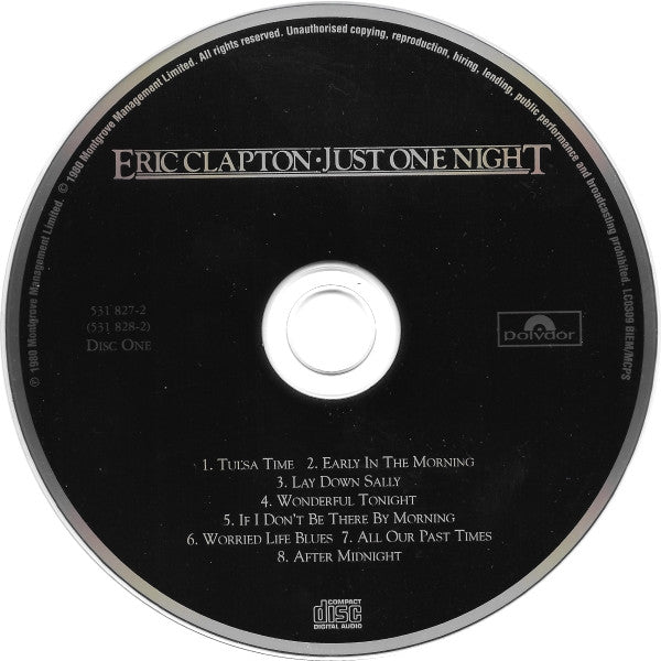 Eric Clapton : Just One Night (2xCD, Album, RE, RM)