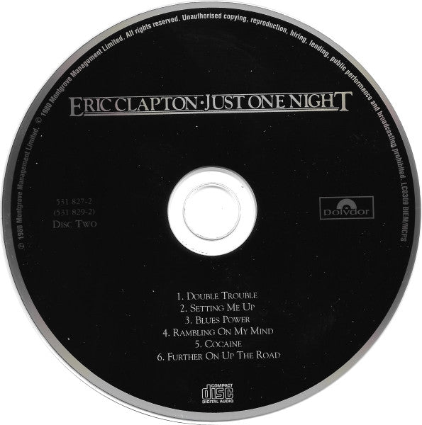 Eric Clapton : Just One Night (2xCD, Album, RE, RM)