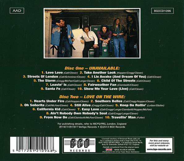 Clover (3) : Unavailable / Love On The Wire (2xCD, Album, Comp, RM)