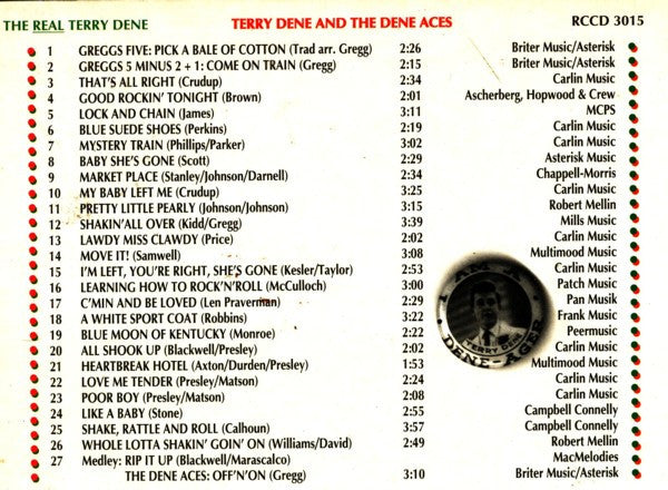 Terry Dene : The Real Terry Dene (CD, Album, Comp, Dig)