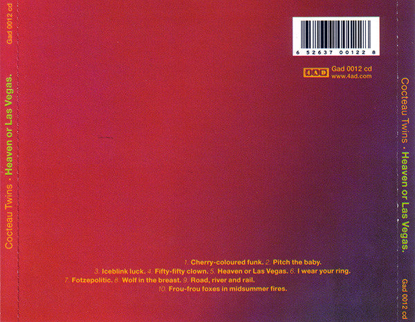 Cocteau Twins : Heaven Or Las Vegas (CD, Album, RE, RM, Son)