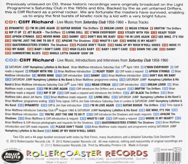 Cliff Richard With The Drifters (2) & The Shadows : Let Me Tell You Baby...It's Called Rock 'N' Roll! (2xCD, Comp)