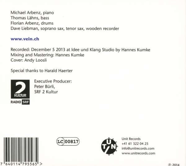 VEIN (11) Feat. David Liebman : Jazz Talks (CD, Album)