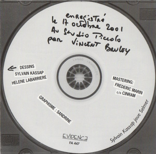 Sylvain Kassap, Hélène Labarrière : Piccolo 17.X.2001 (CD, Album)